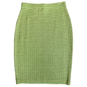 GREEN ST. JOHN COLLECTION GREEN TWEED SKIRT